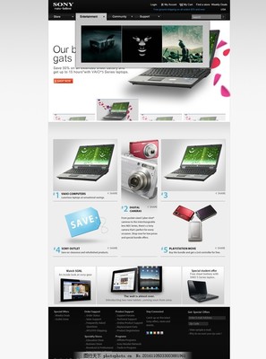 探索索尼网站设计 简约、品牌与用户体验的完美融合